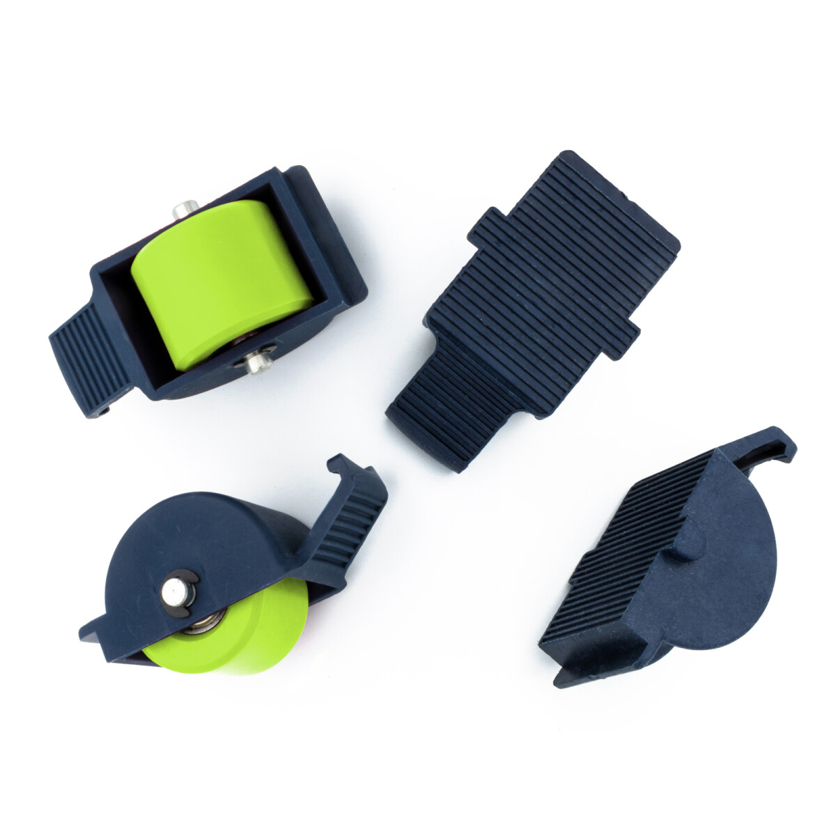 Juego de ruedas de recambio incl. cubiertas navy/lime